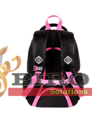 Ghiozdan Prescolari Ergonomic Impermeabil Colectia St.Right - Black Glitter BP26 39x27x17cm